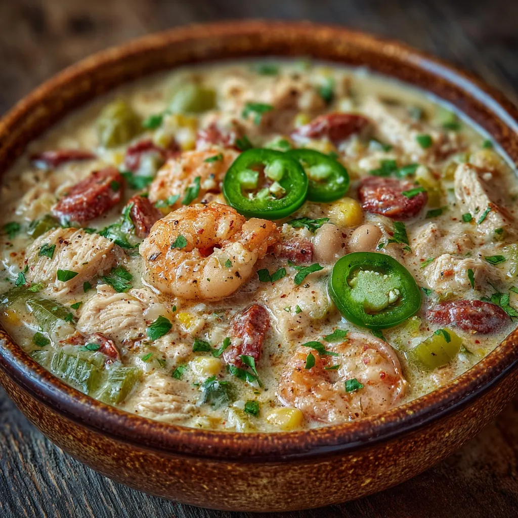 Cajun White Chicken Chili