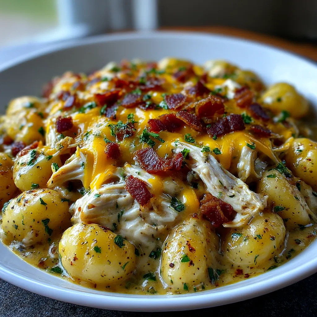 Classic Creamy Crack Chicken Gnocchi