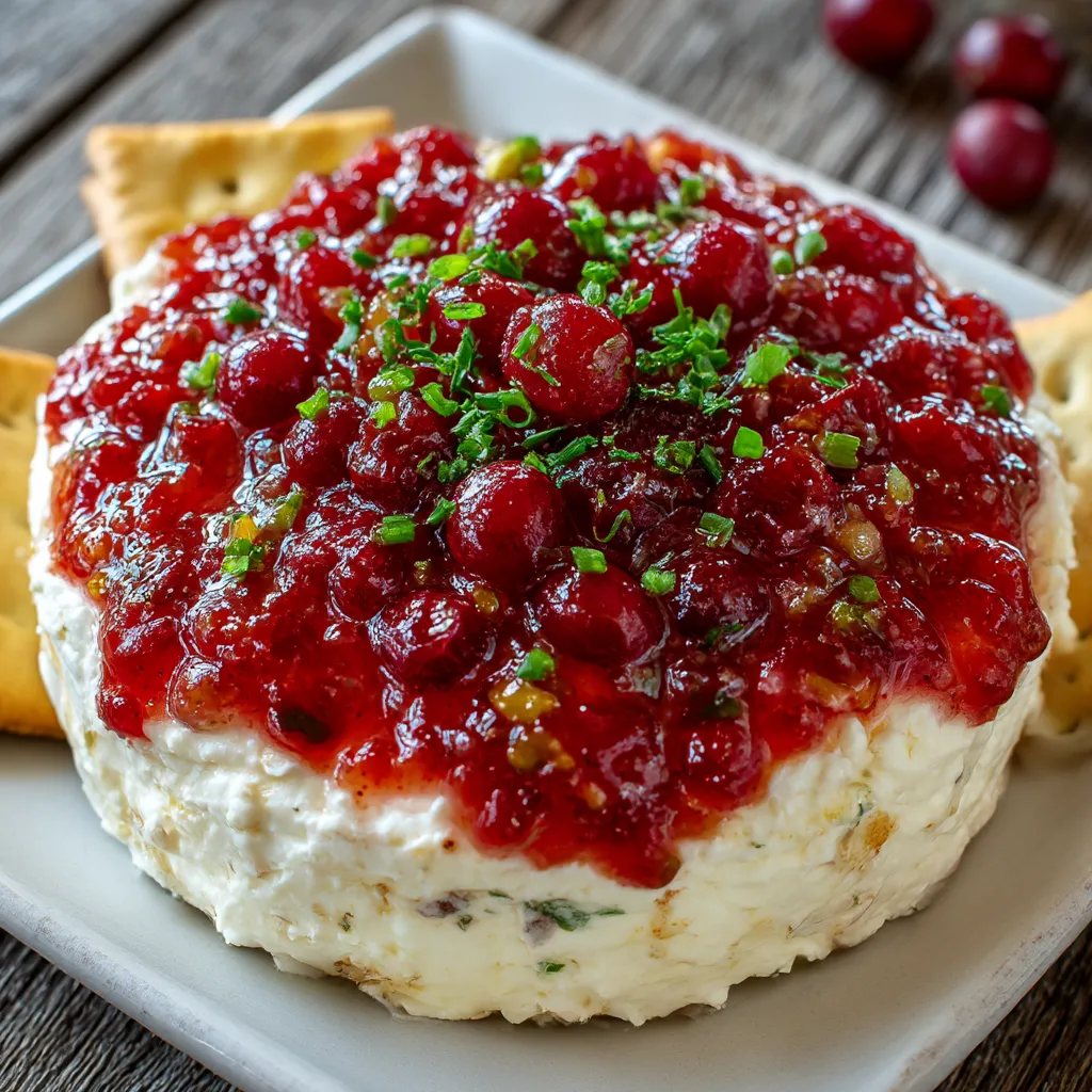 Cranberry Jalapeño Cream Cheese Dip