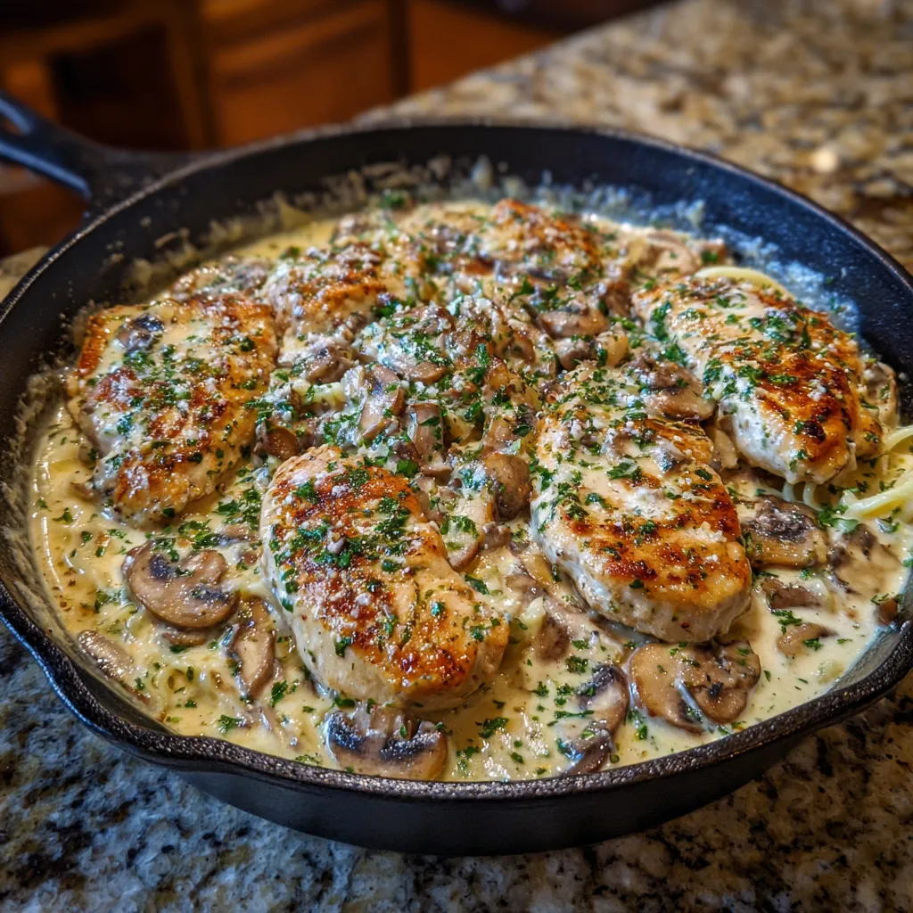Creamy Chicken Stroganoff