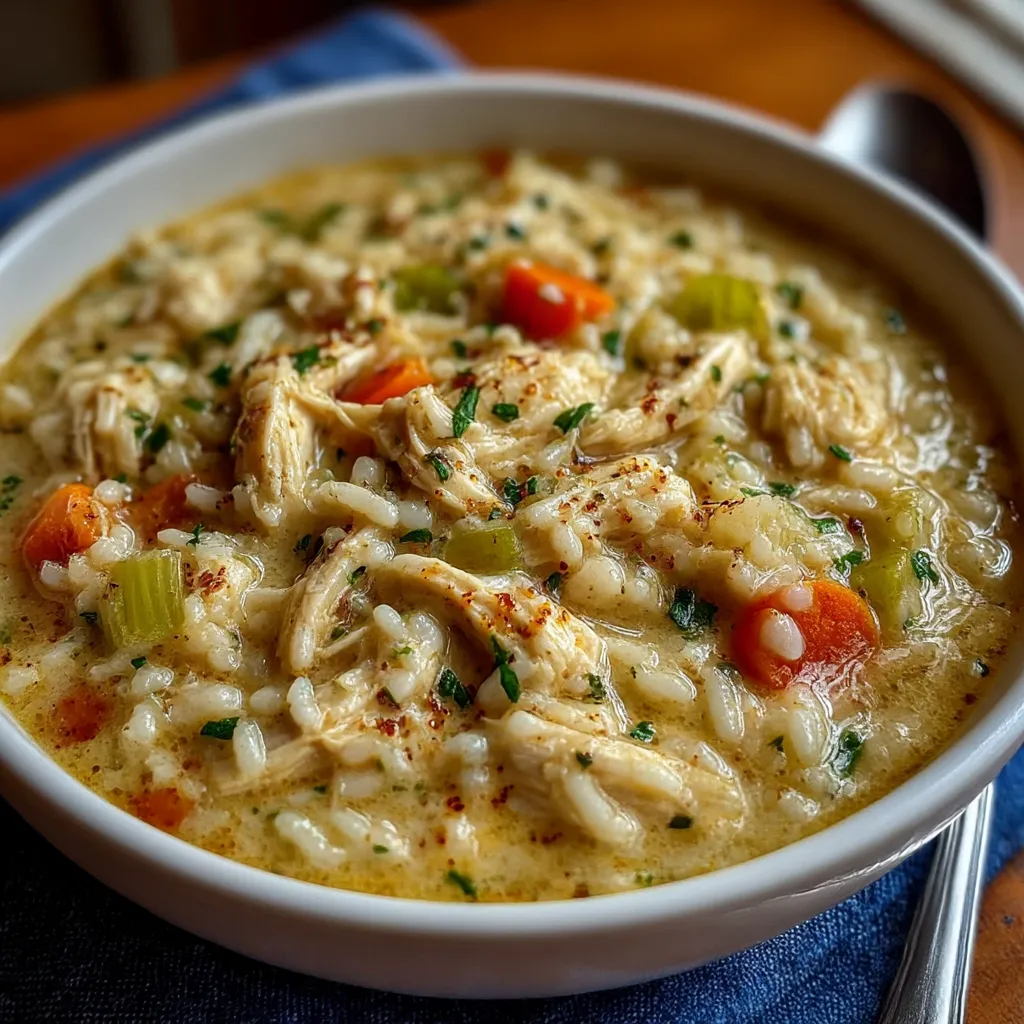 Creamy Chicken and Rice Soup