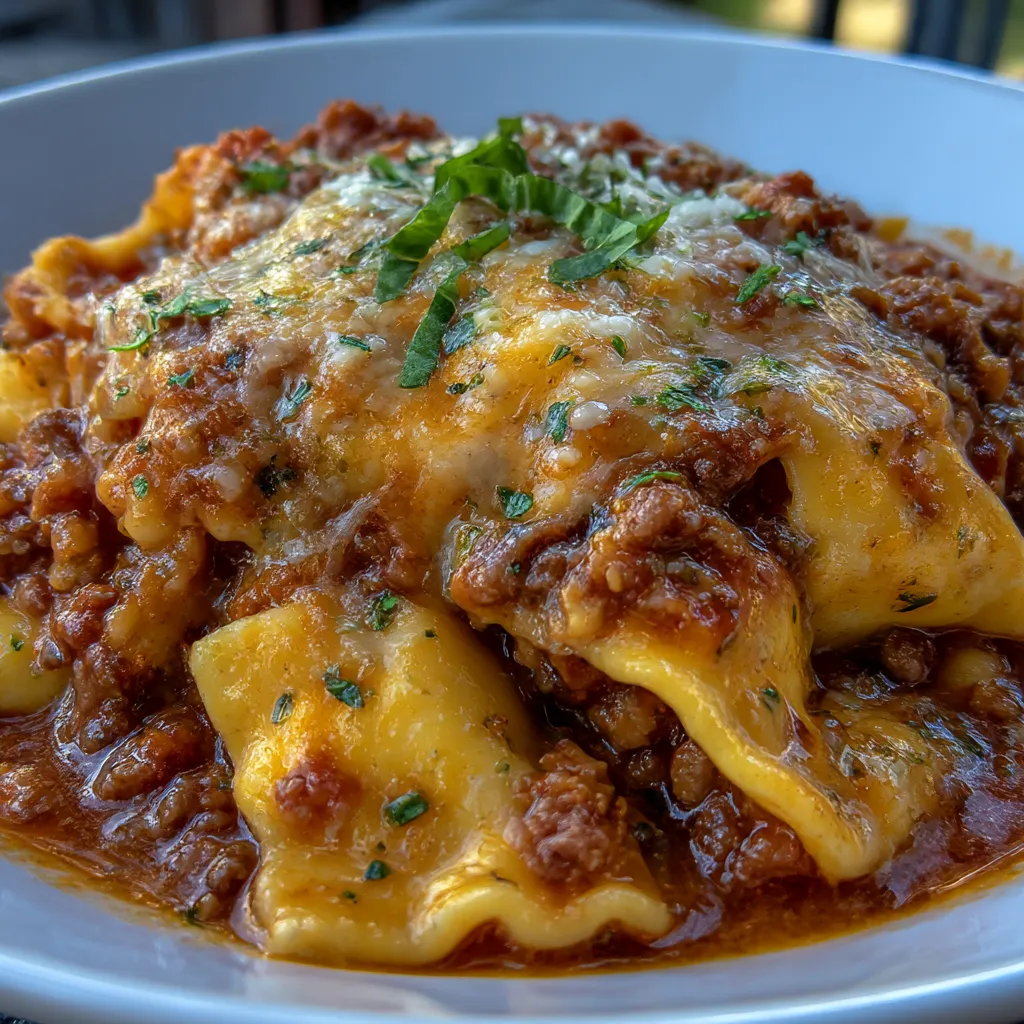 Crock Pot Lasagna Soup