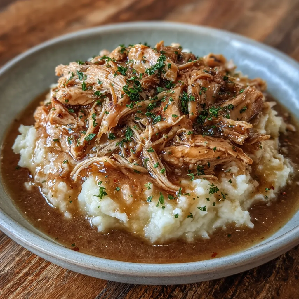 Easy Crockpot Chicken and Gravy