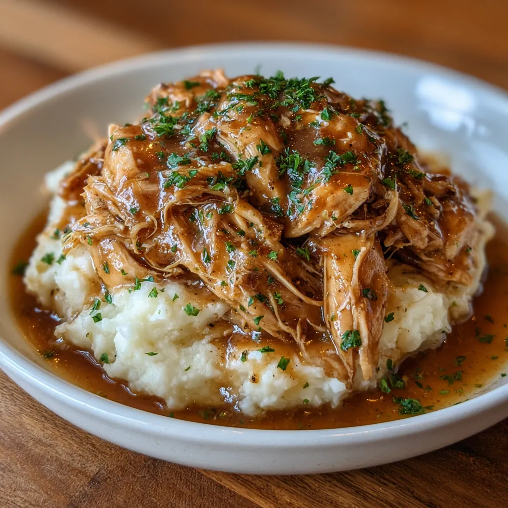 Easy Crockpot Chicken and Gravy