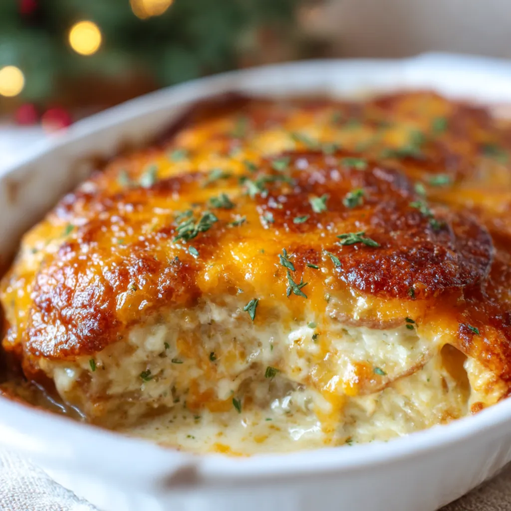 Golden Creamy Scalloped Potatoes