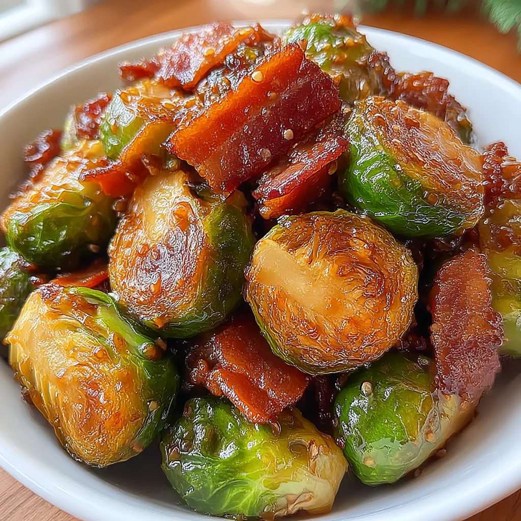 Maple Turkey Bacon Brussels Sprouts