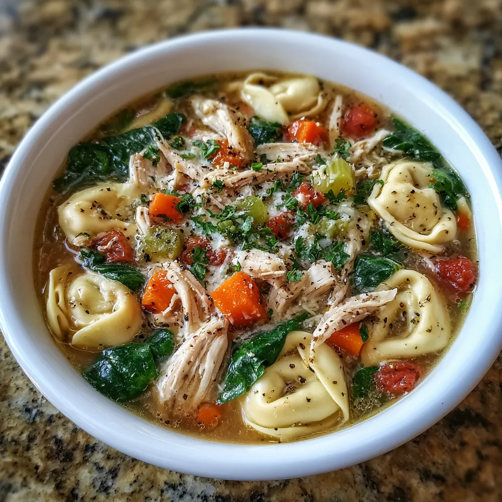 Chicken Tortellini Soup