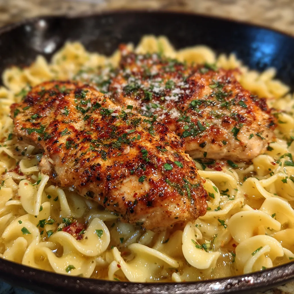One-Pan Chicken with Buttered Noodles
