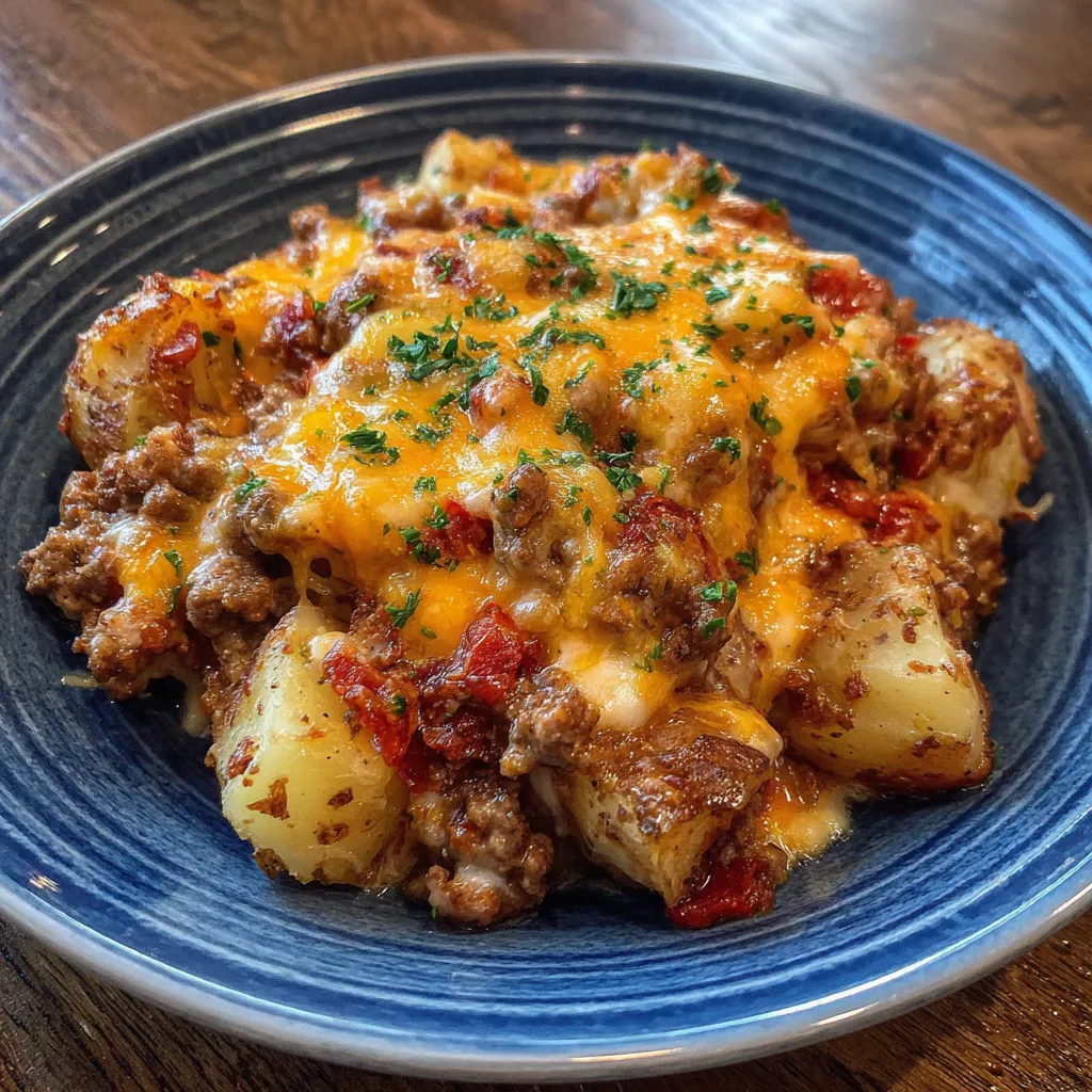 Slow Cooker Cowboy Potato Casserole
