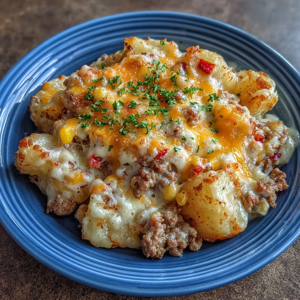 Slow Cooker Cowboy Potato Casserole