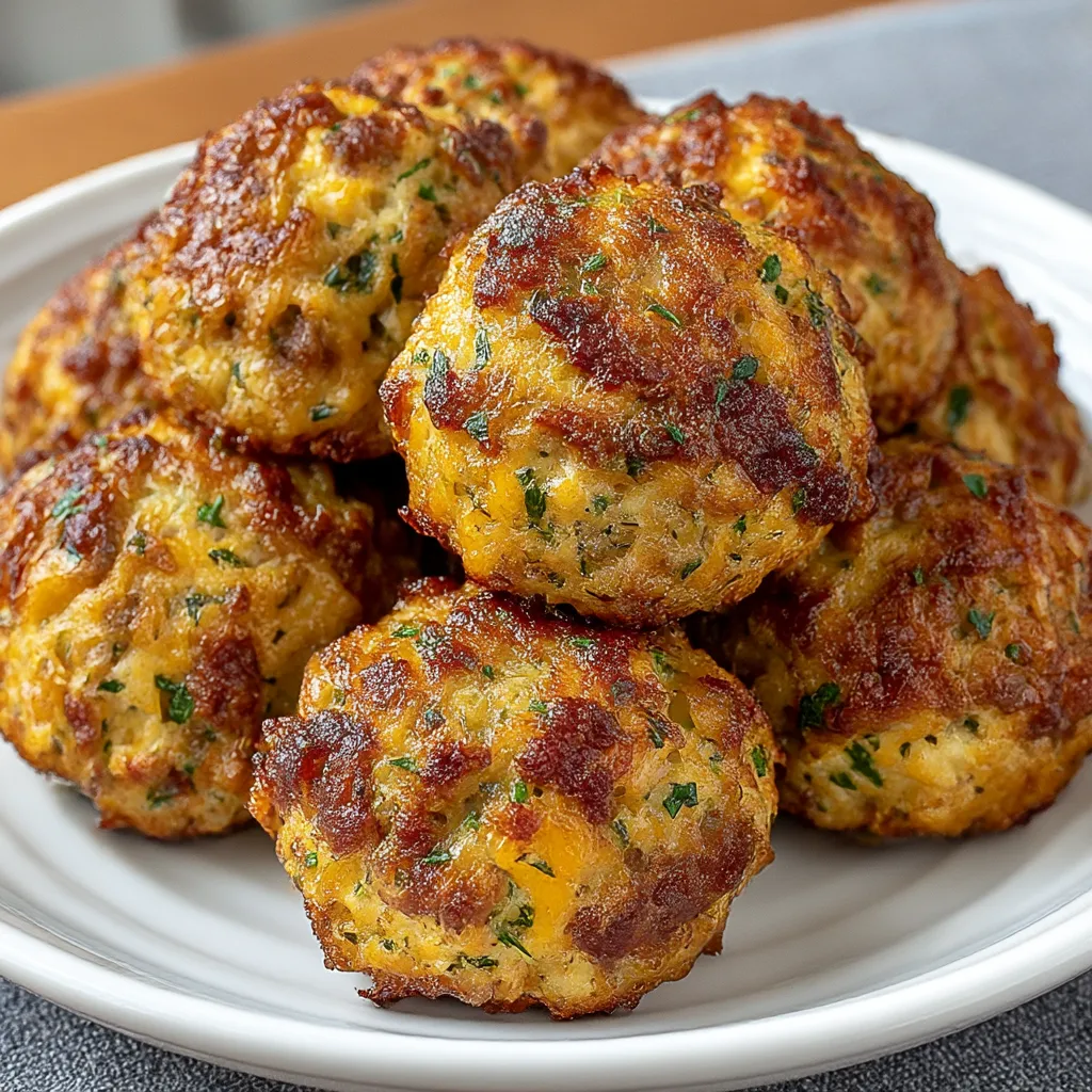 Stuffing Sausage Balls