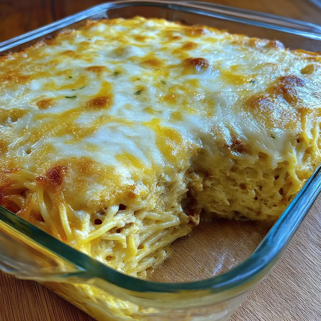 Creamy Southern Spaghetti Bake