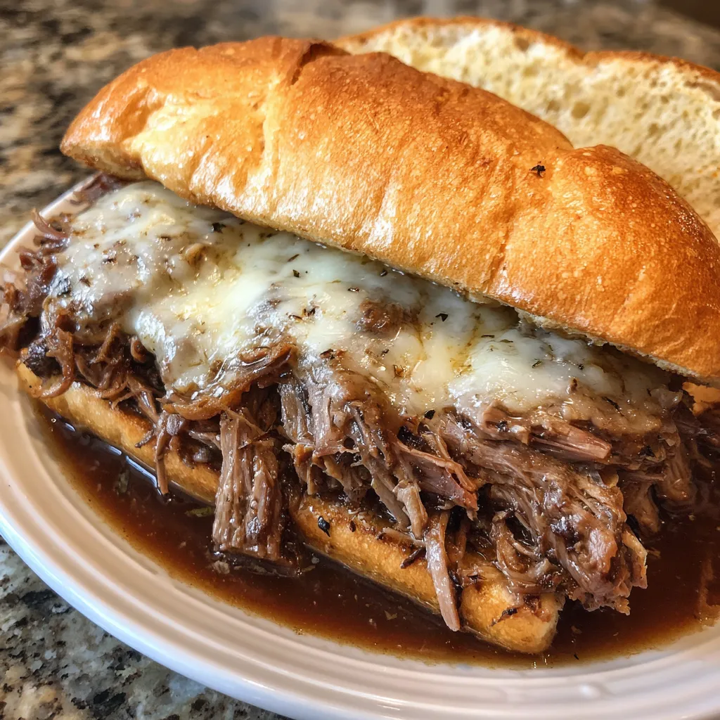 Crock Pot French Dip Sandwiches