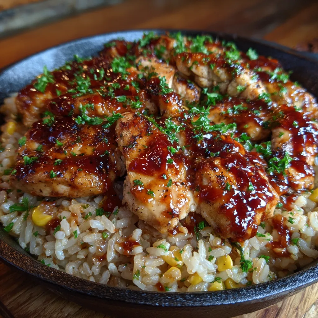 One-Pan Bold Honey BBQ Chicken Rice