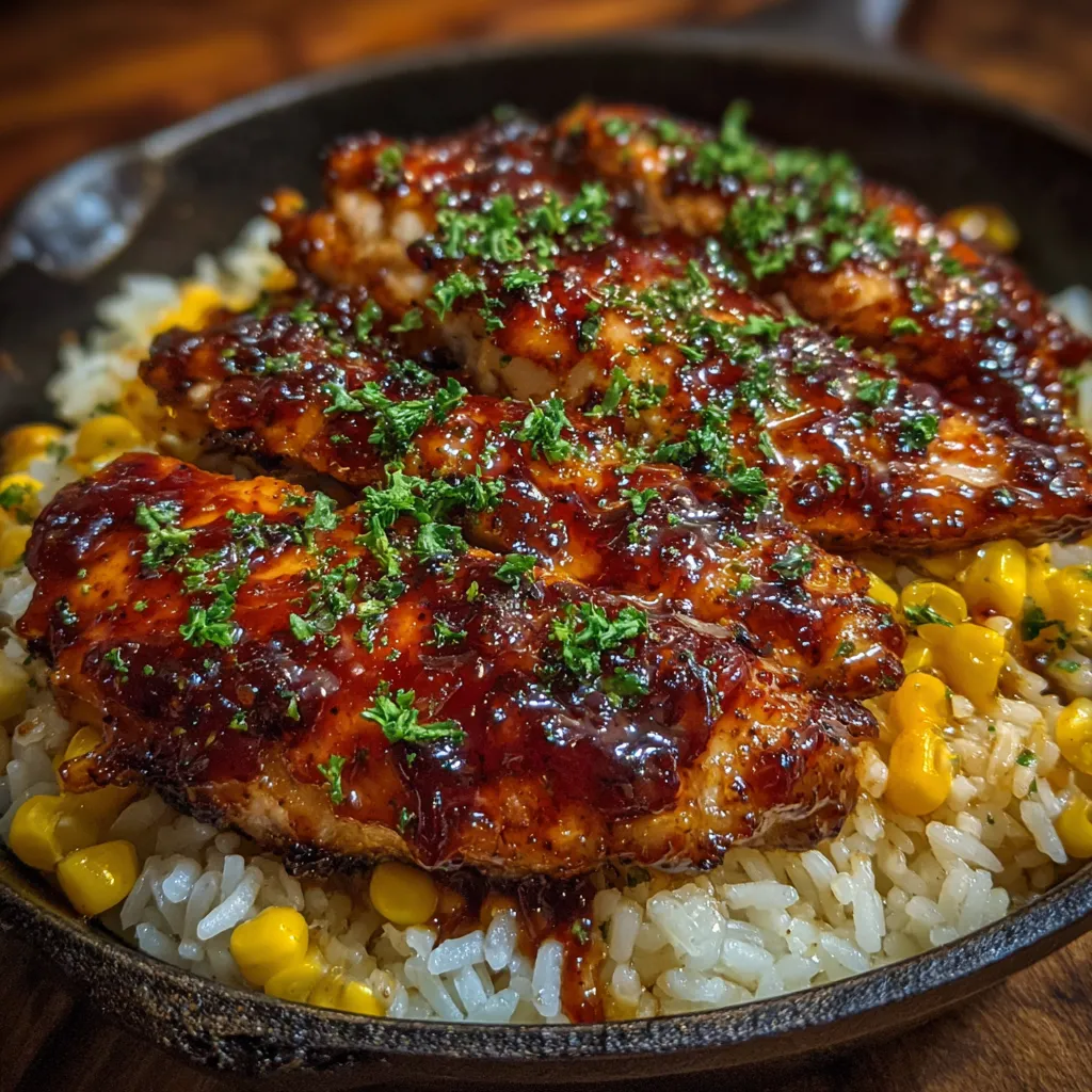 One-Pan Bold Honey BBQ Chicken Rice
