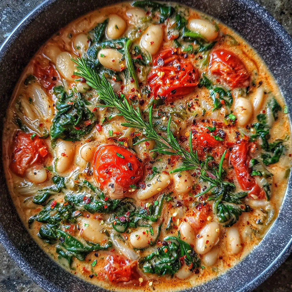 Vegan Tomato White Bean Stew