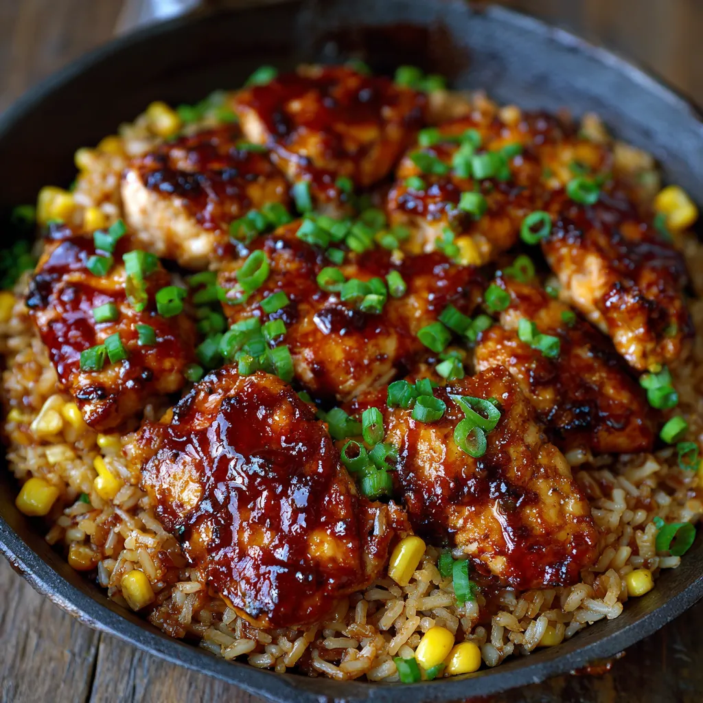 Honey BBQ Chicken Rice