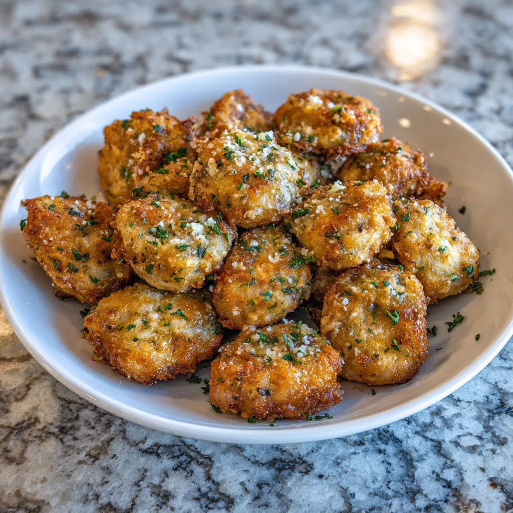 Air Fryer Ranch Mushrooms