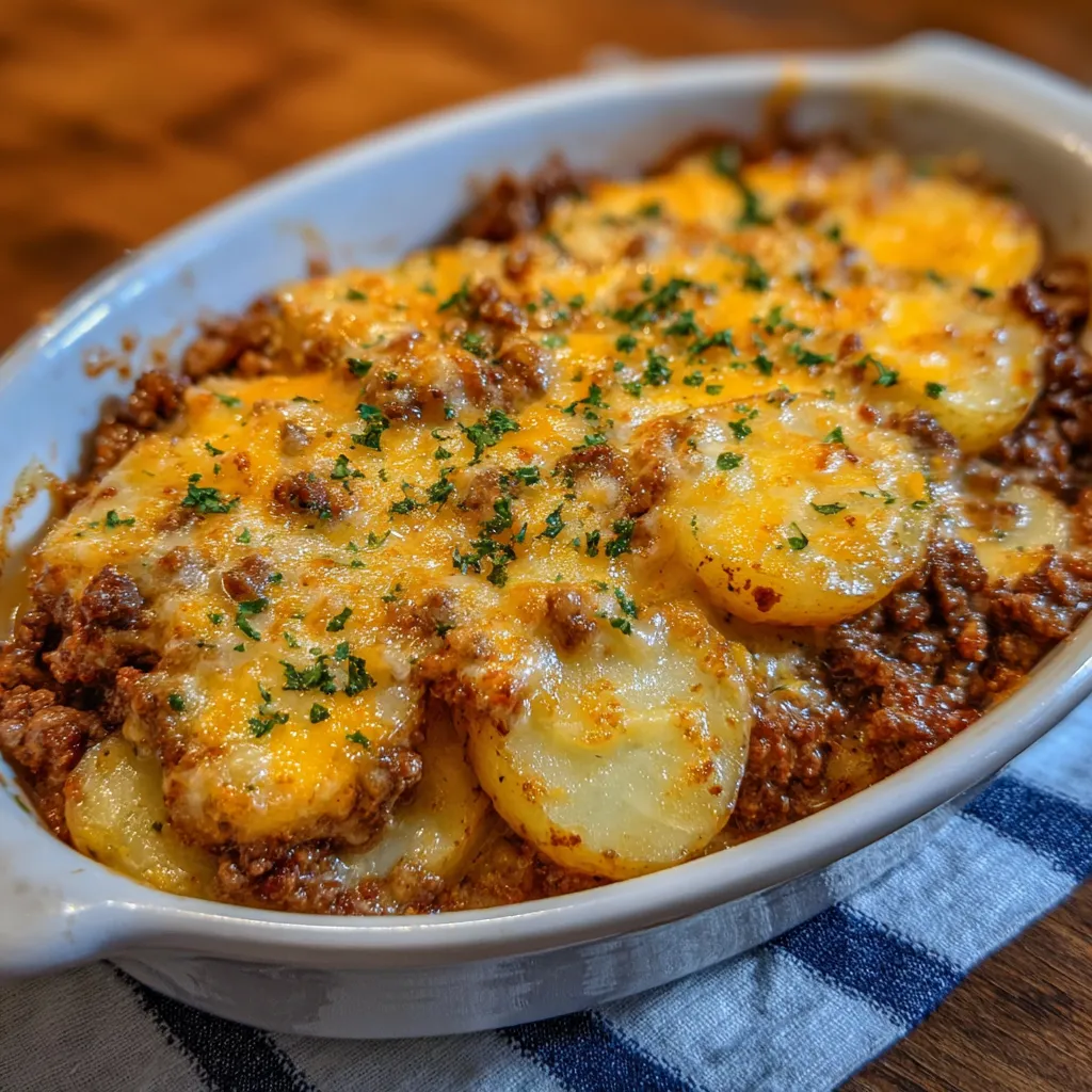 Ground Beef and Potatoes Casserole
