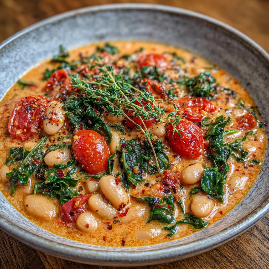 Vegan Tomato White Bean Stew