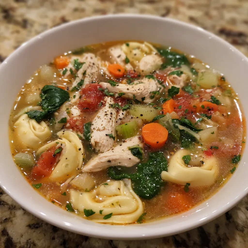 Chicken Tortellini Soup