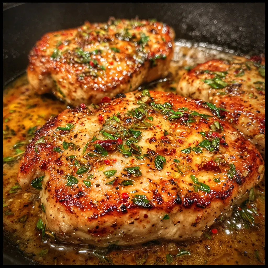 Garlic Butter Turkey Chops