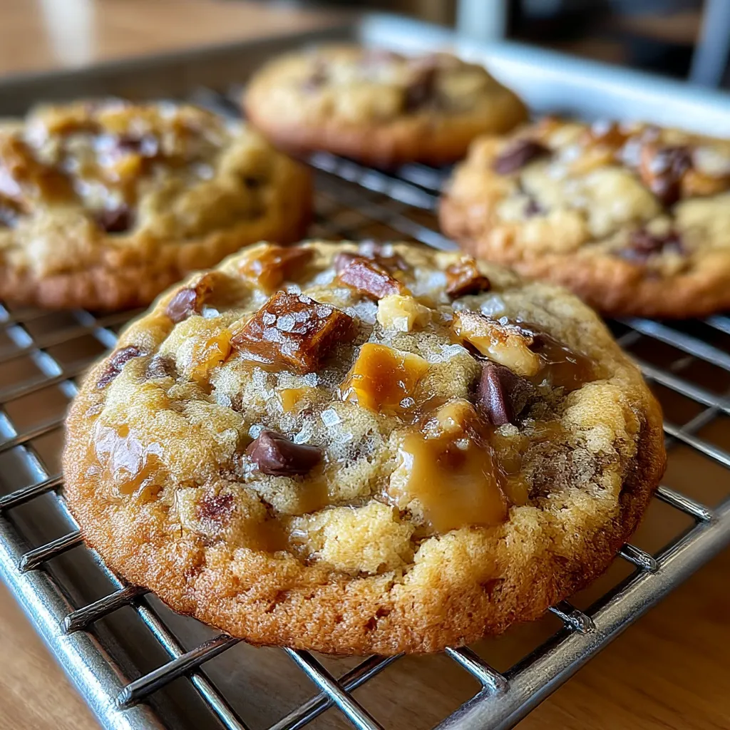 Brown Butter Coffee Toffee Cookies