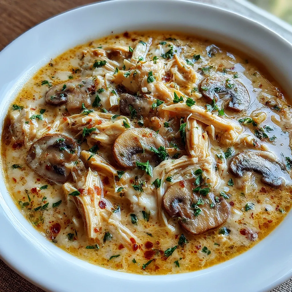 Clean Chicken Mushroom Soup