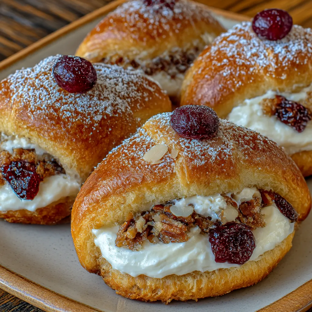 Cranberry Cream Cheese Crescent Bites