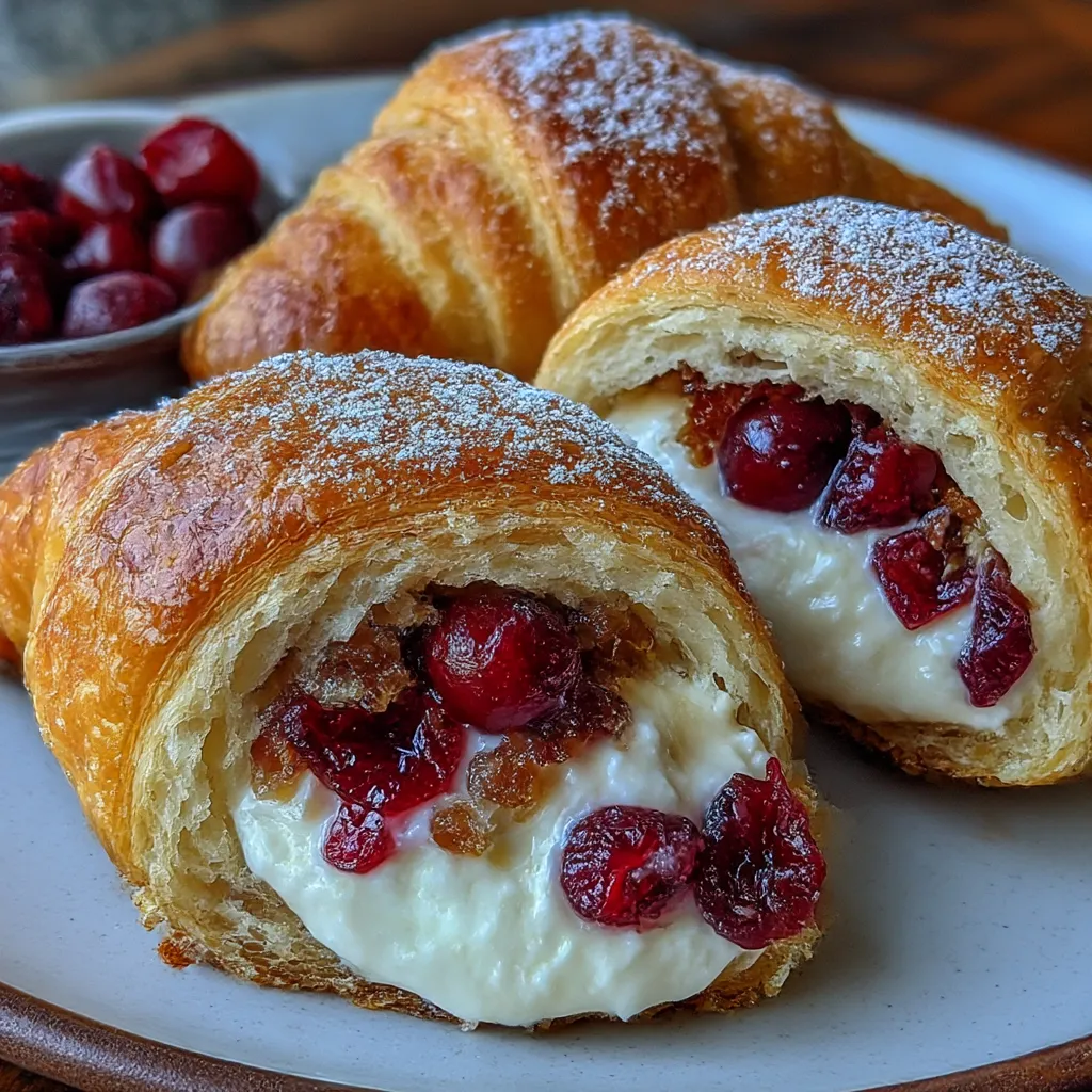 Cranberry Cream Cheese Crescent Bites