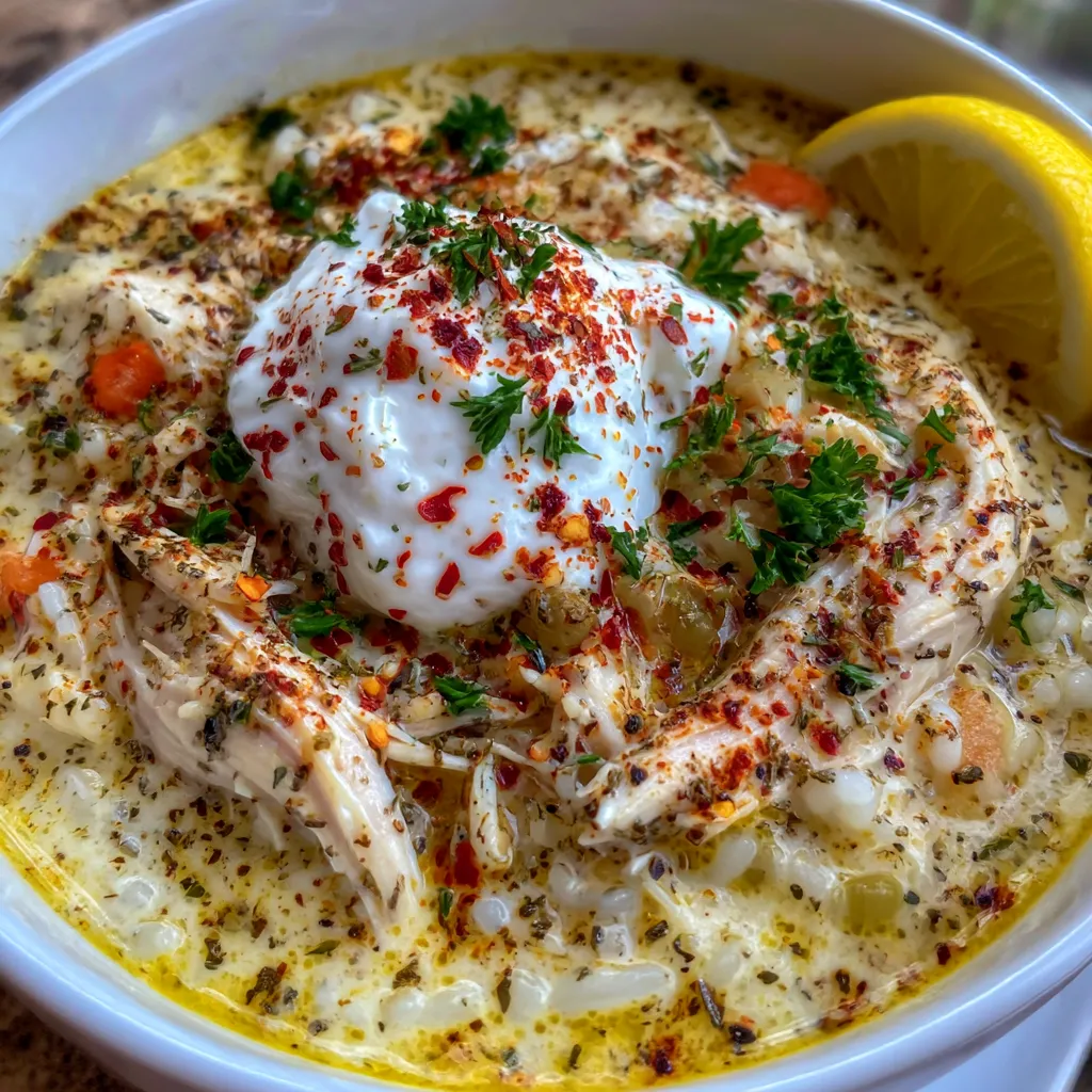 Creamy Chicken and Rice Soup