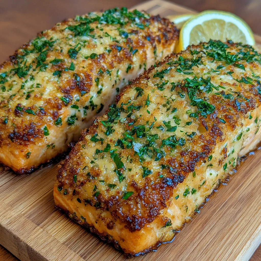 Crispy Parmesan Salmon Bake