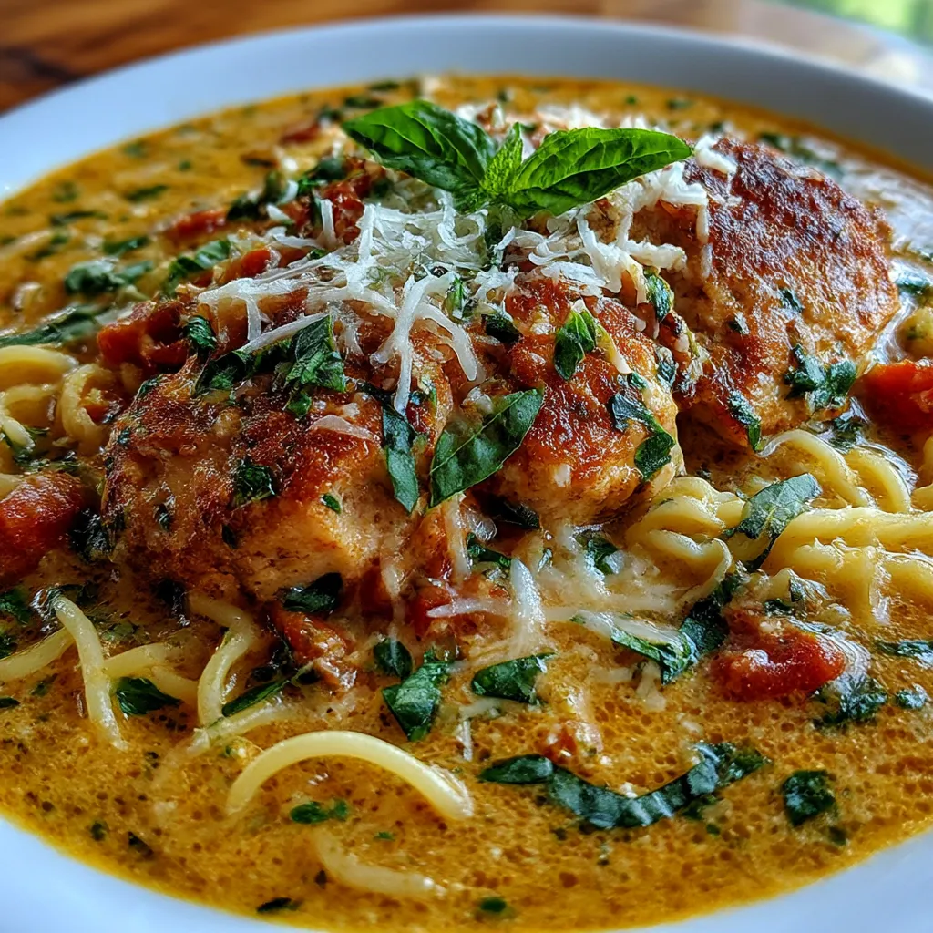 Crock Pot Creamy Chicken Parmesan Soup