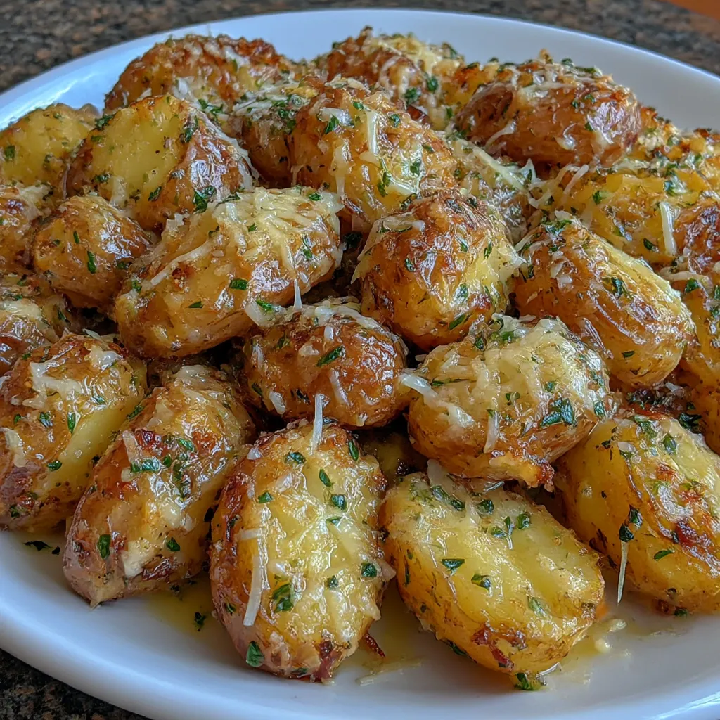 Crockpot Parmesan Roasted Potatoes