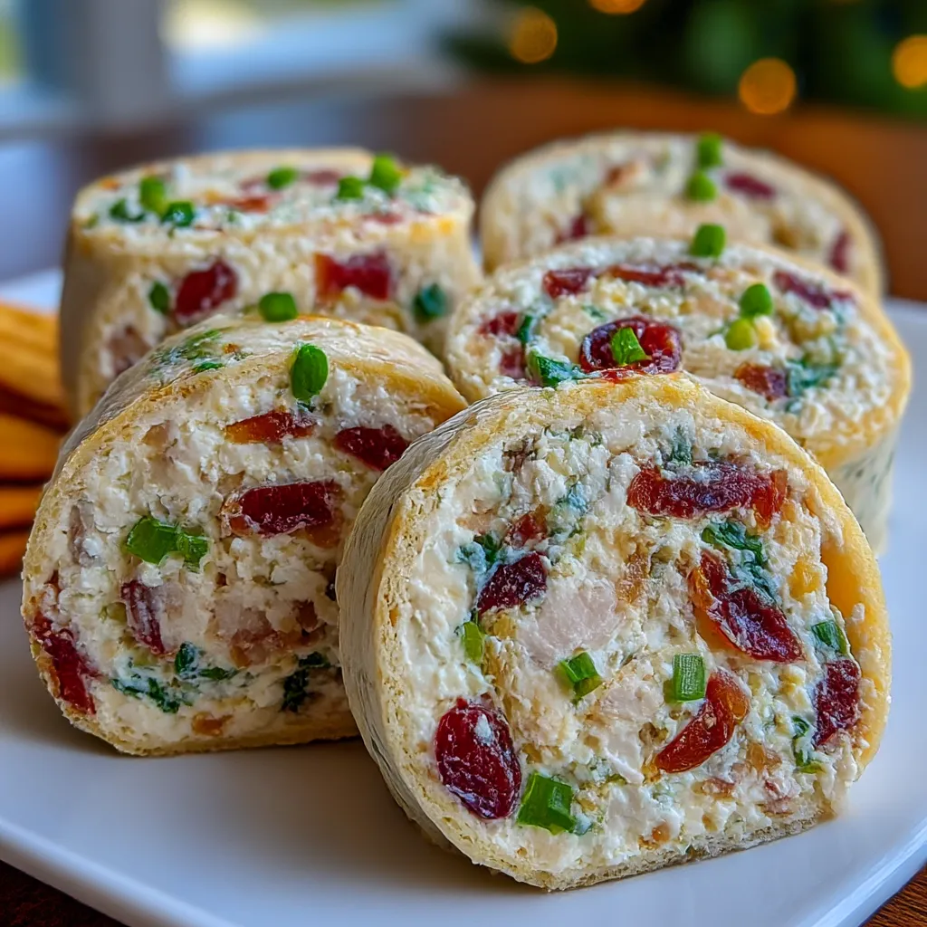 Delicious Christmas Cranberry Pinwheels