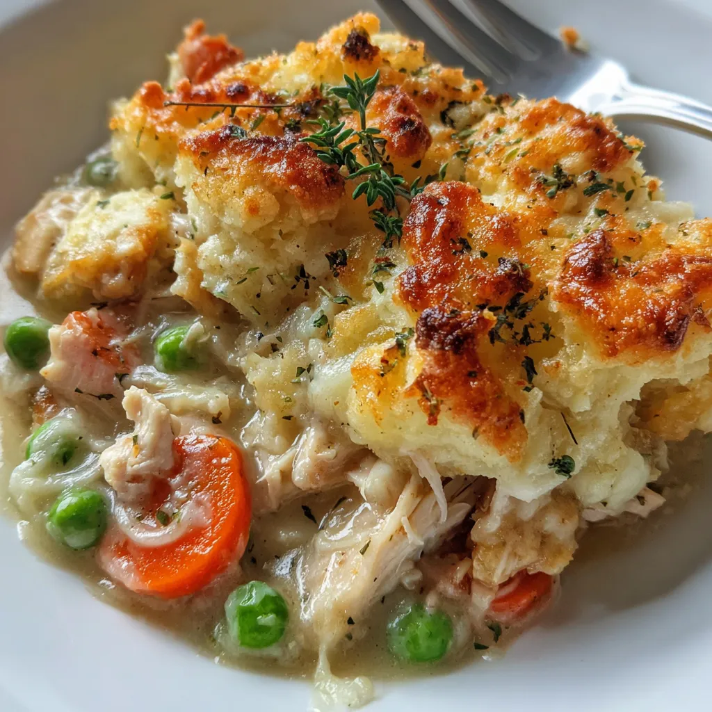 Easy Keto Chicken Pot Pie Casserole
