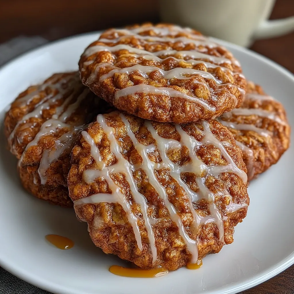 Healthy Gingerbread Oatmeal Breakfast Cookies