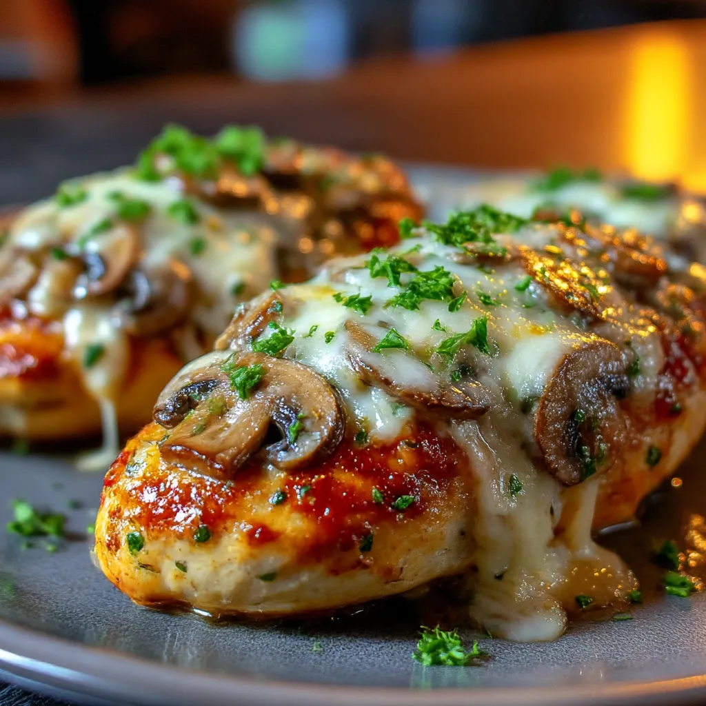 Healthy Mushroom Stuffed Chicken Breast