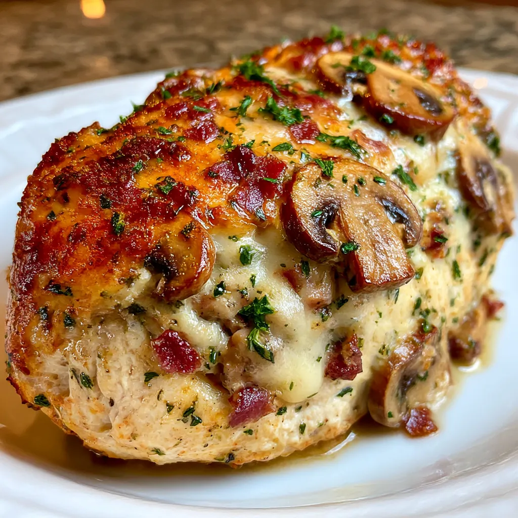 Healthy Mushroom Stuffed Chicken Breast