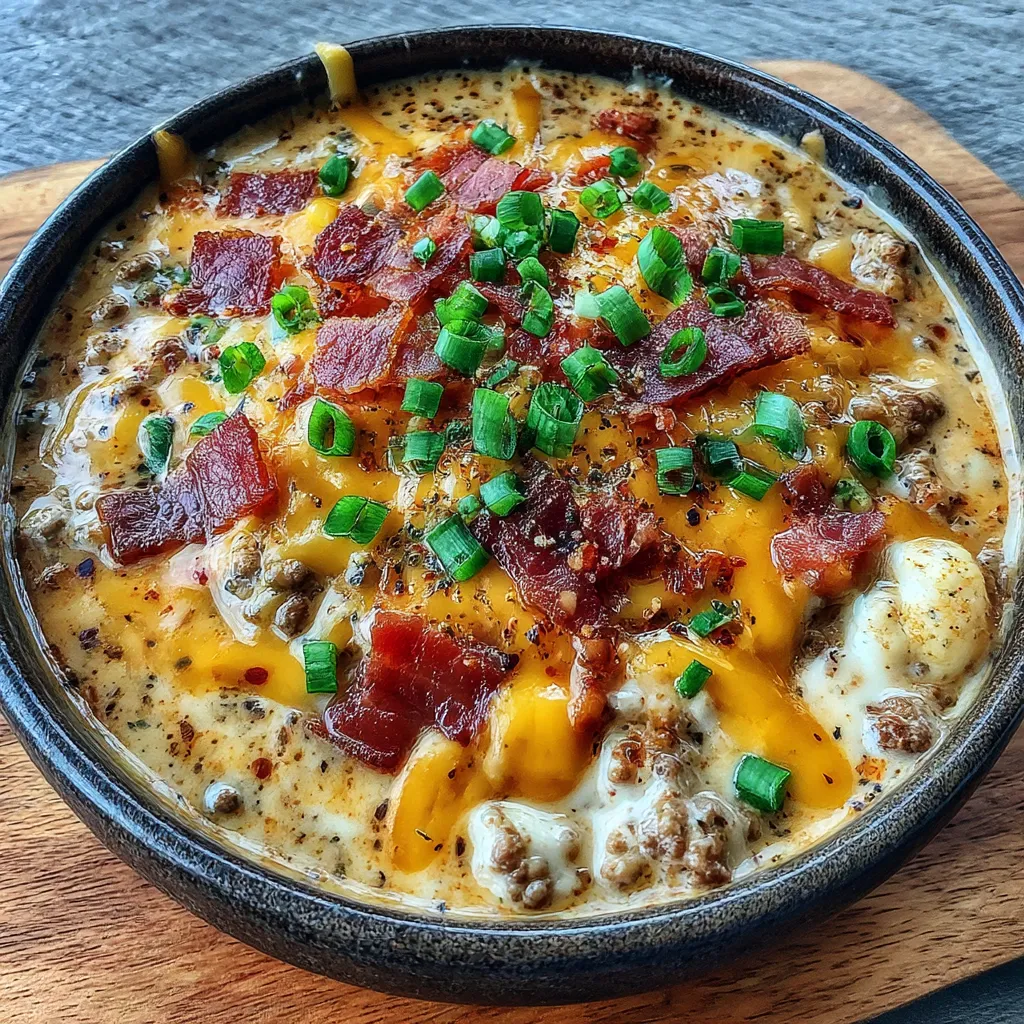 Keto Cheeseburger Soup