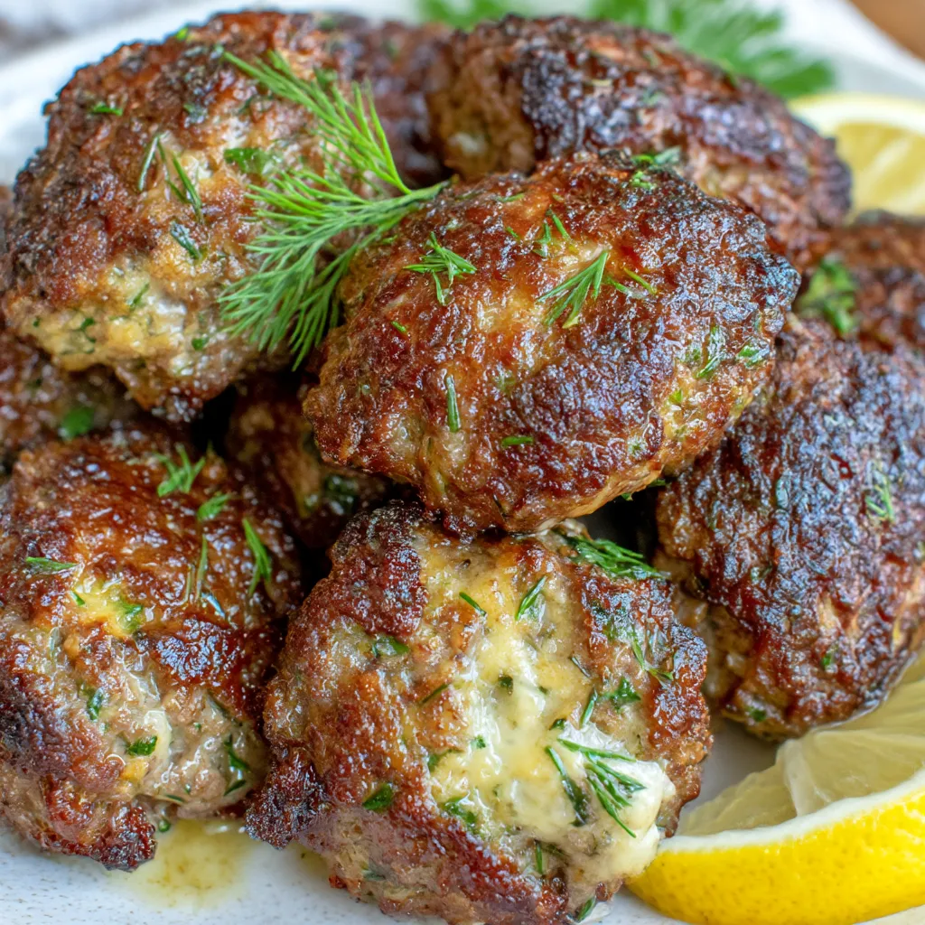 Keto Greek Meatballs (Keftedes)
