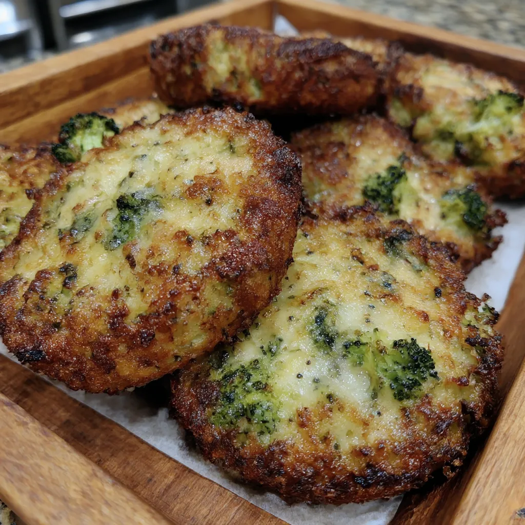 Low Carb Broccoli Cheese Rounds