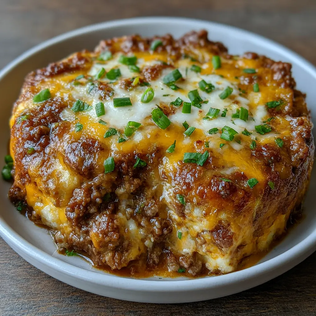 Low Carb Cheeseburger Casserole
