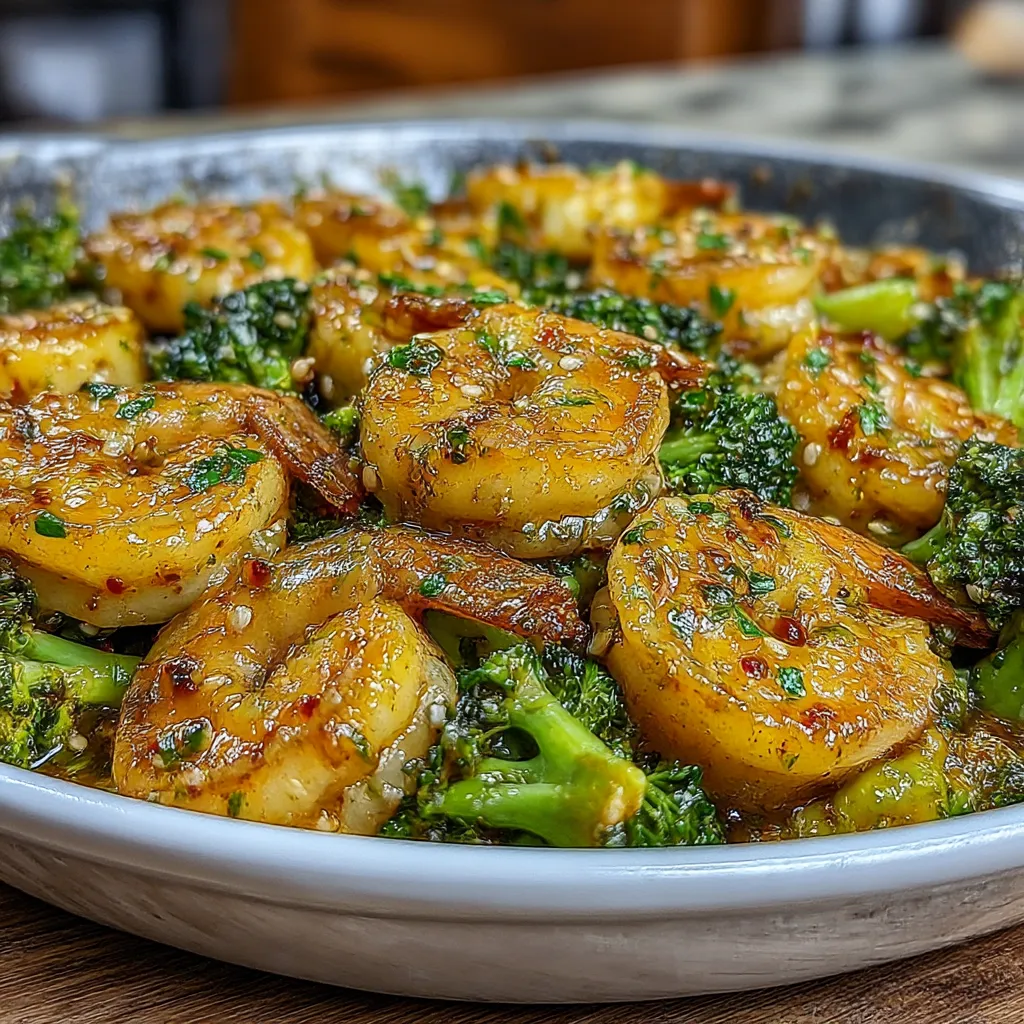 Low Carb Shrimp and Broccoli