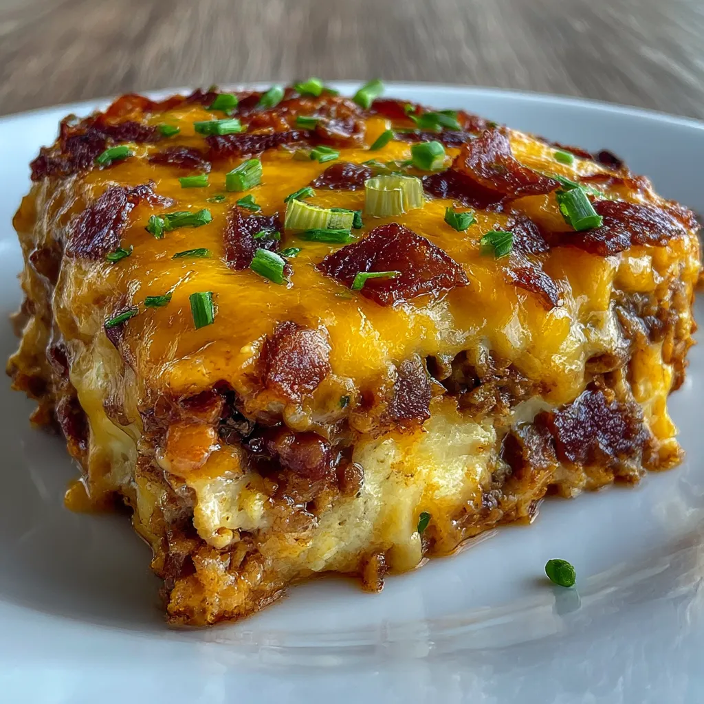 Low-Carb Turkey Bacon Cheeseburger Casserole