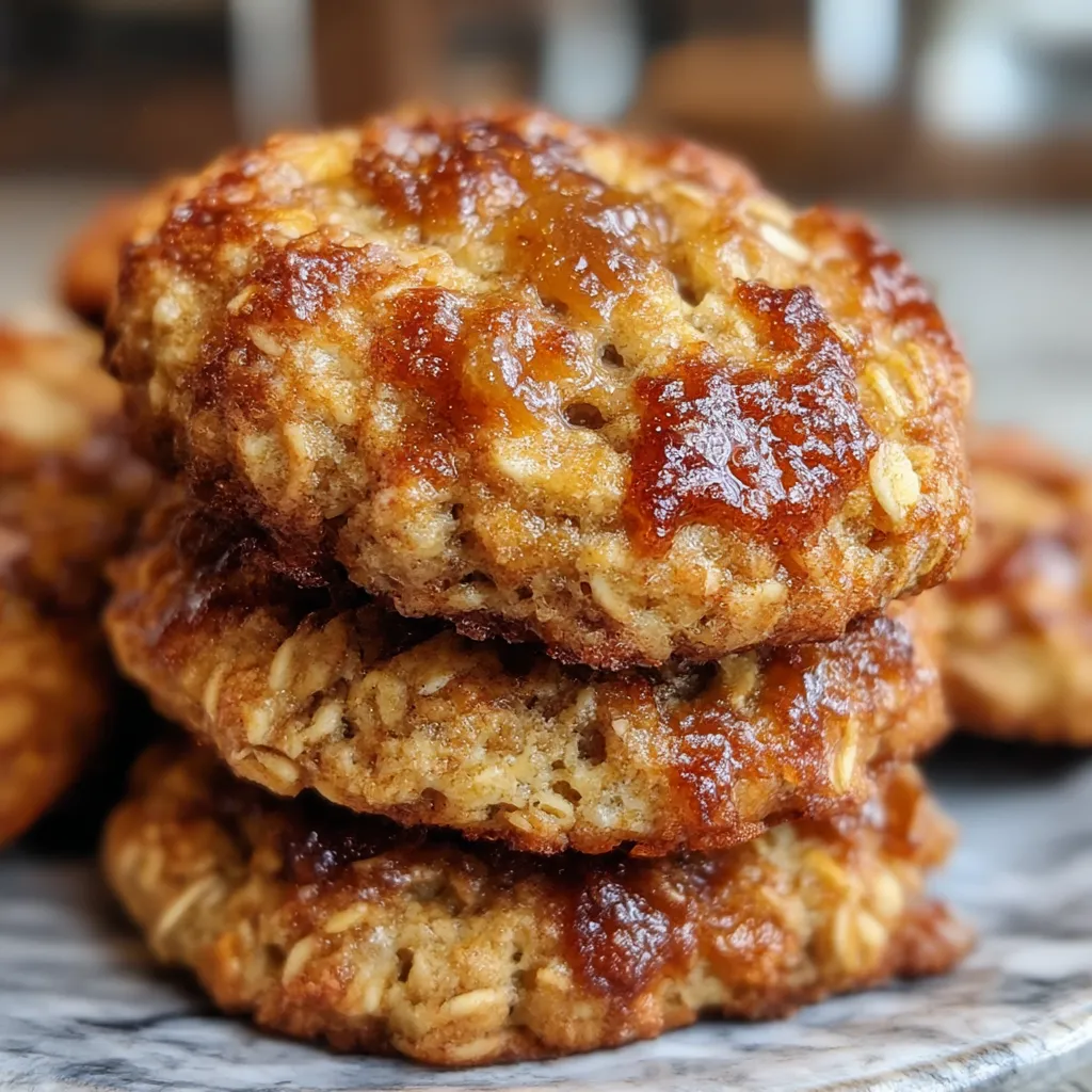 Low Sugar Applesauce Oatmeal Cookies