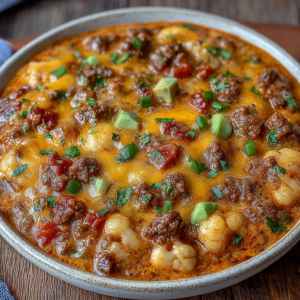 Queso Keto Taco Soup