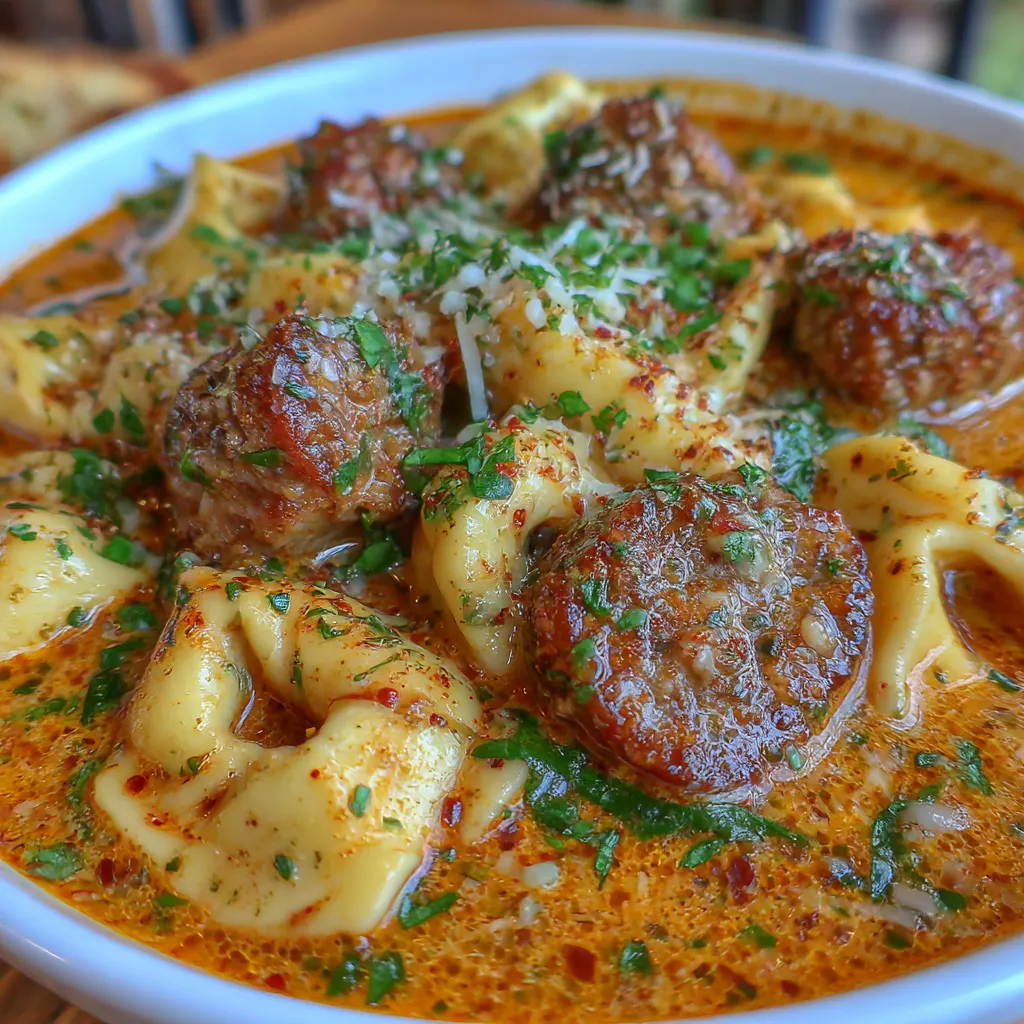 Sausage and Tortellini Soup