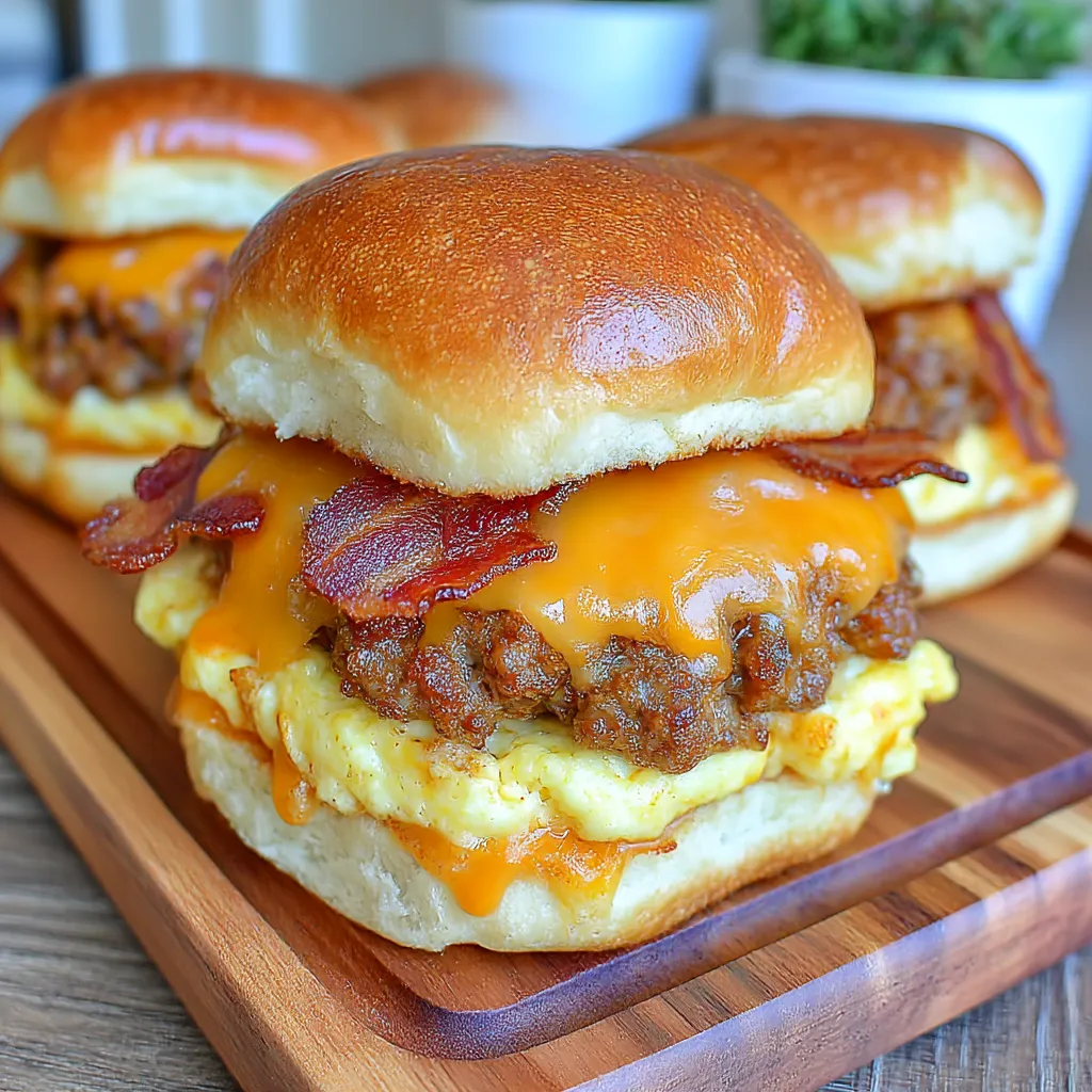 Cheeseburger Sliders with Hawaiian Rolls