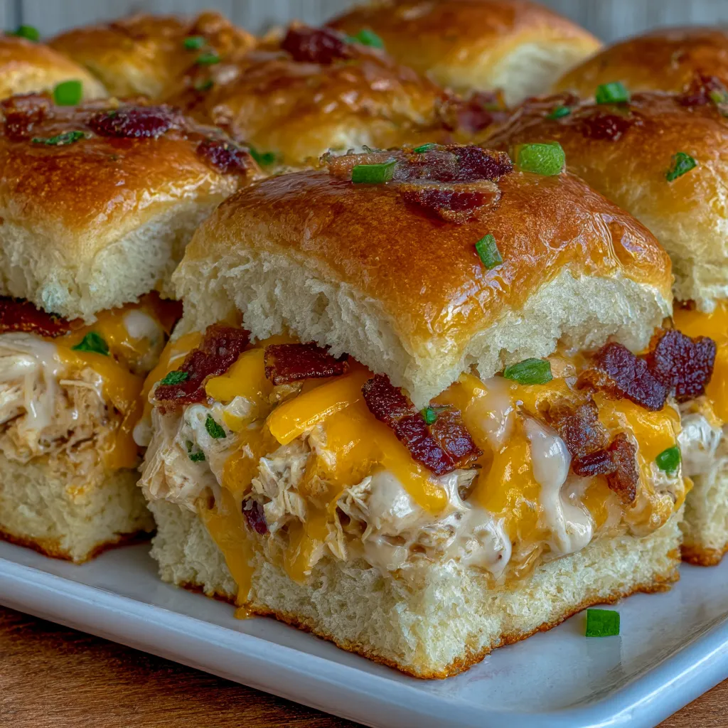 Chicken Bacon Ranch Sliders